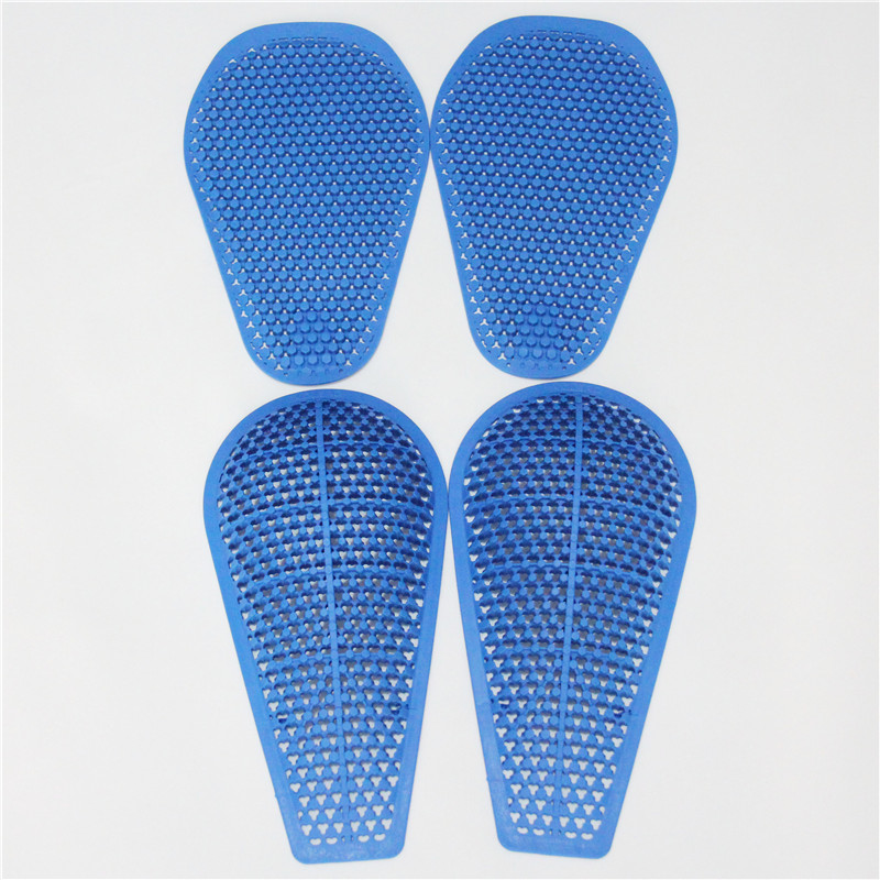 Protezione per l'equitazione Equipaggiamento CE Inserto Armatura Ginocchio Protezione per l'anca Pantaloni da moto Gel di silice di ricambio (2 ginocchiere + 2 protezioni per l'anca)