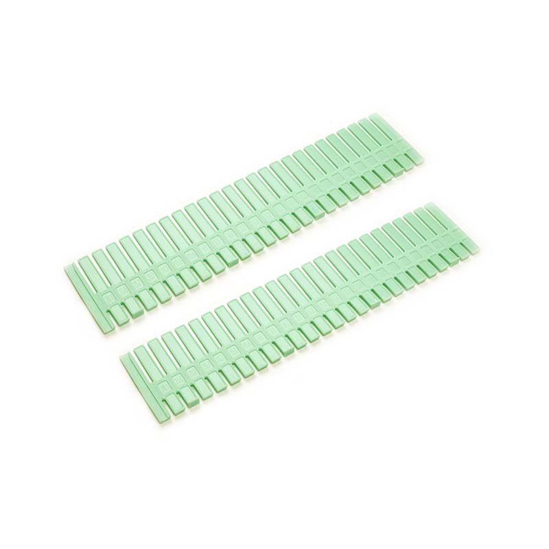 2 st plastbräda diy låda interiör justerbar diverse lagring partition underkläder slipsar strumpor rutnät divider arrangör: Grön -2 st
