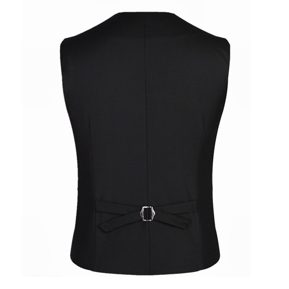 Dress Vests for Men 4 Buttons V-Neck Mens Suit Vest Sleeveless Waistcoat Slim Fits Male Waistcoat Working Wedding Suits Vest