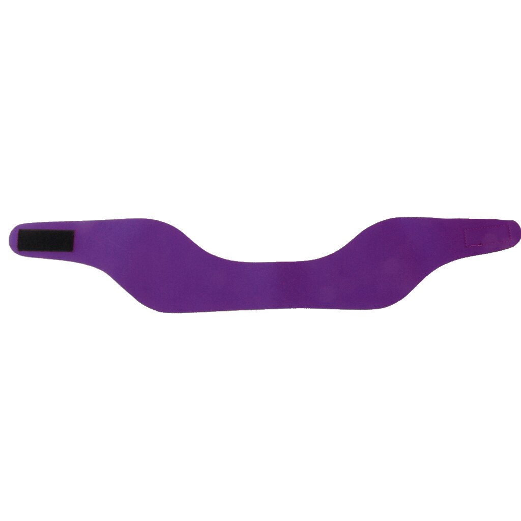 Kids Adult Neoprene Waterproof Swim Pool Bath Ear Head Protector Band: Purple L