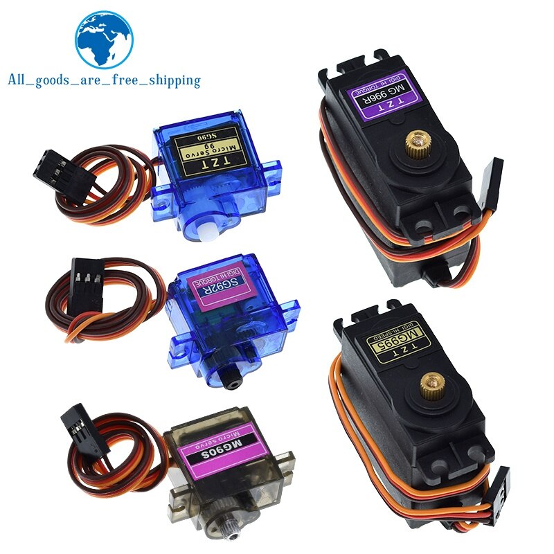 SG90 SG02R MG90S MG995 MG996 Servo Metal Gear for Model Helicopter Boat For Arduino UNO DIY Mechanical Arm MG946R MG996R