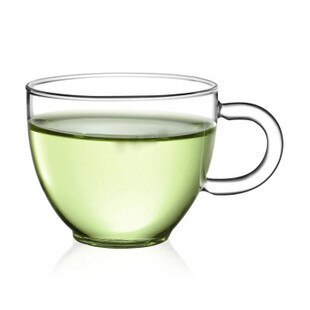 4 sett/parti klart varmebestandig glass tekopp og tallerkensett håndlaget kongfu tekopper redskaper  jp 1065