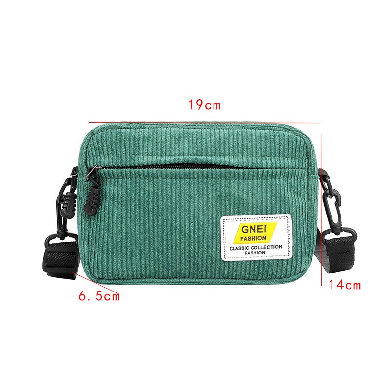 Women Shoulder Bag Female Small Corduroy Cross Body Bags Ladies Sports Sac Purse Shell Mobile Phone Bag Bolsos Mujer