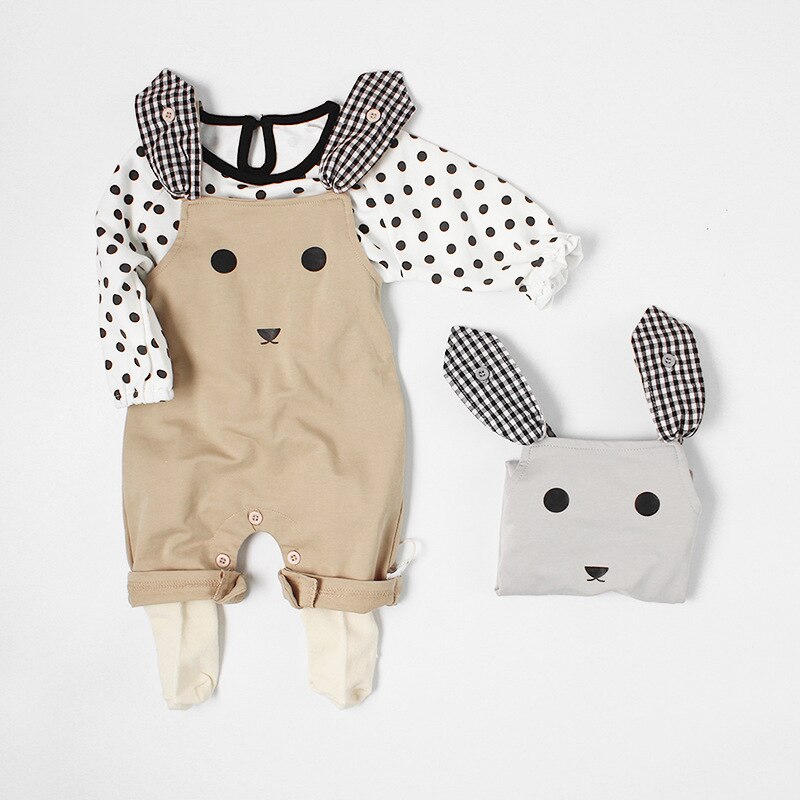 Babykleding katoenen lente/zomerbroekjes ha klimkleding baby overalls
