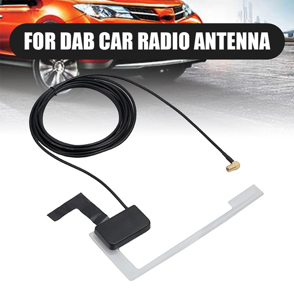 Digital radioantenn med smb-adapter fönstertak vindruteantenn  dc 5v dab + antenn dold självhäftande för bil atv bil lastbil