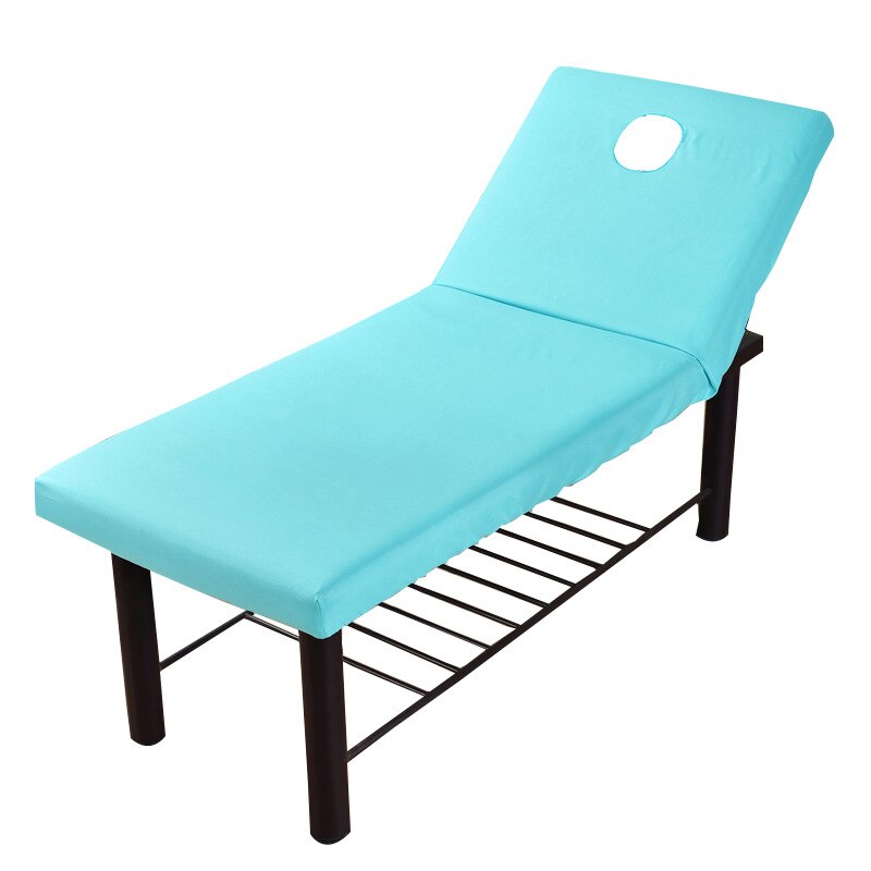 190X70Cm Cover Voor Schoonheid Massage Elastische Spa Bed Tafel Salon Couch Bedding Schoonheid Bed Schoonheid Massage Fysiotherapie bed Cover: Sky Blue