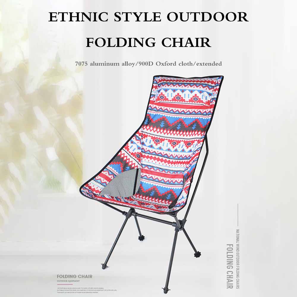 Foldable Camping Chair Durable Seat Strong Sturdy Portable Garden Lightweight Festival Travel Beach Camp Fishing Picnic Sports