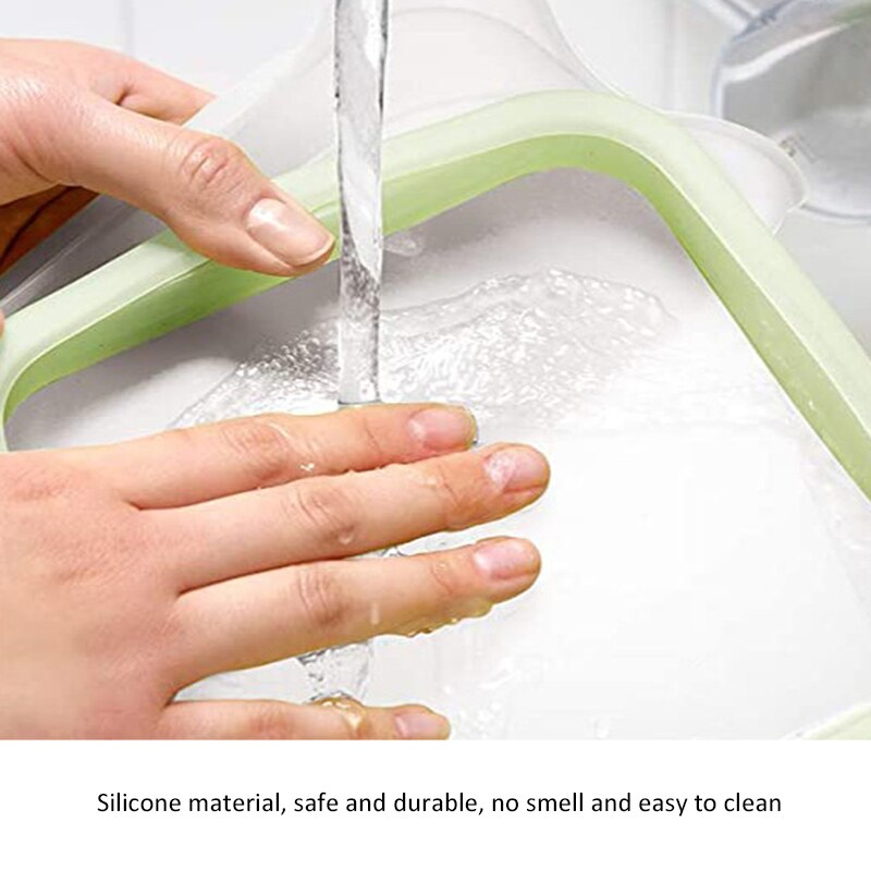 Lunch Box Sandwich Box Portable Reusable Silicone Sandwich Case Lunch Box Toast Box Soft Kitchen sandwich case