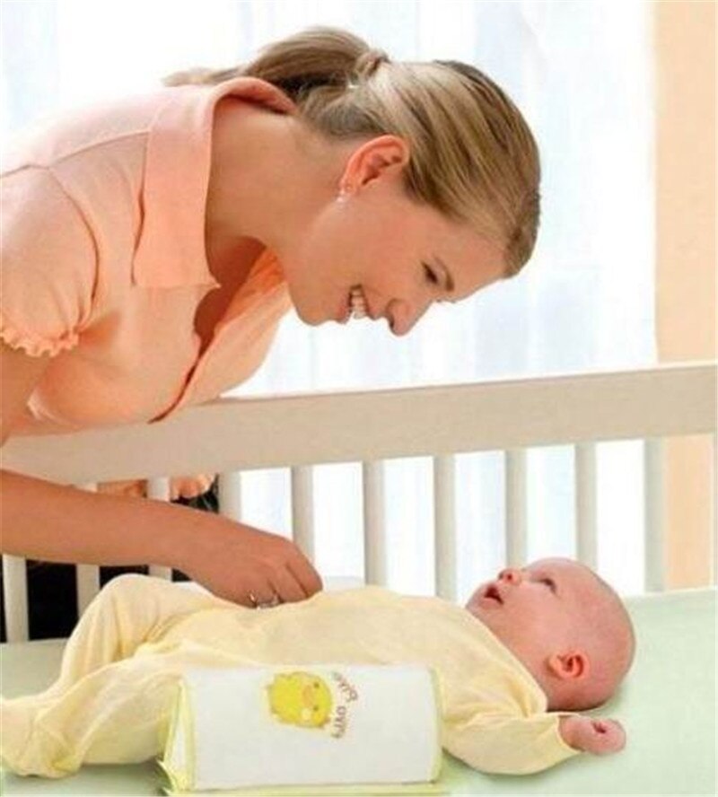 Comfortabele Katoenen Anti Roll Kussen Mooie Baby Baby Peuter Safe Sleep Head Standsteller Anti-rollover Kussen