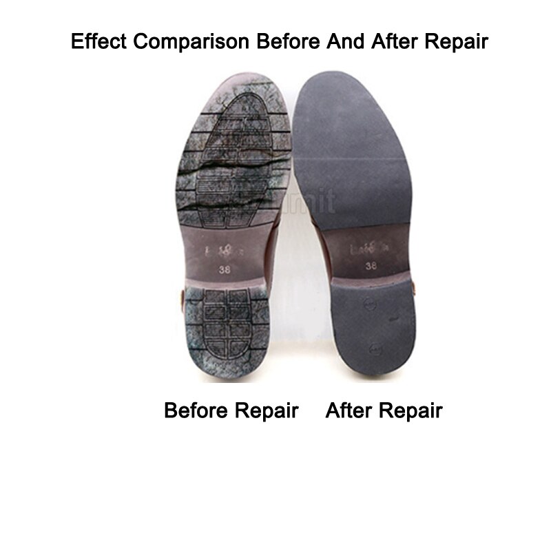 Wearable Rubber Shoe Soles for Repair Men Leather Shoes Anti Slip Ground Grip Half Outsoles Replacement DIY Forefoot Pad Sole