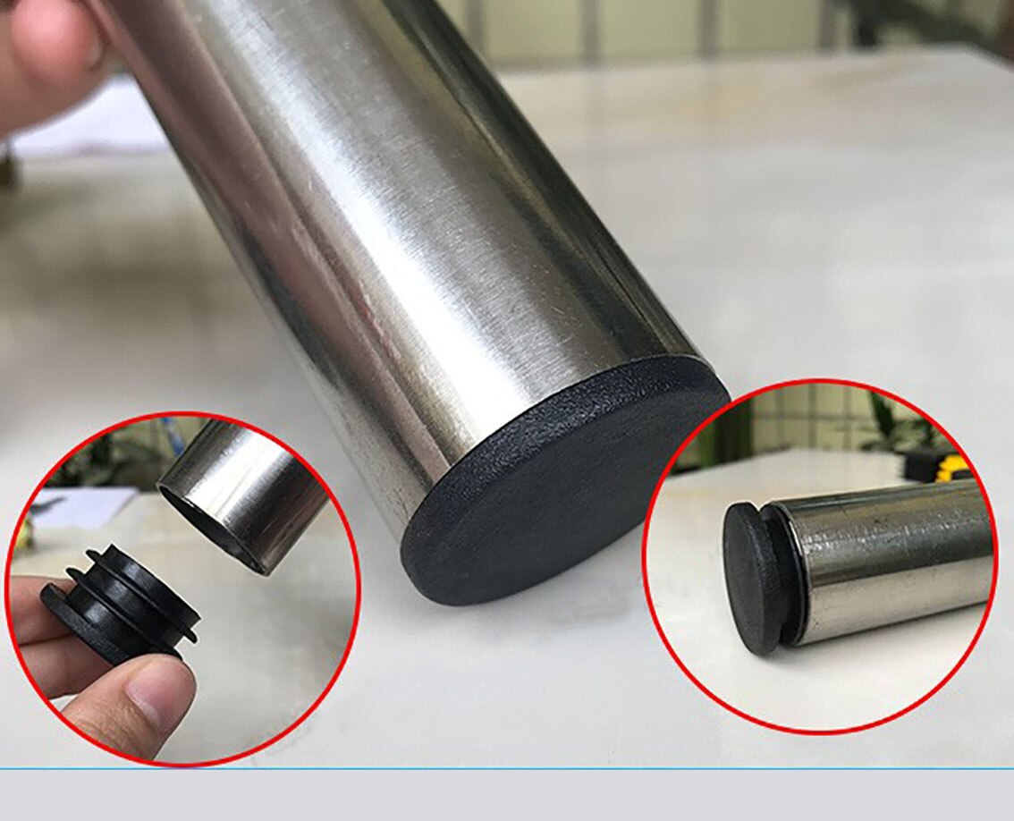 1/2/5/10/20pcs 12mm-76mm Black Plastic Round Caps Inner Plug Protection Gasket Dust Seal End Cover Caps For Pipe Bolt Furniture