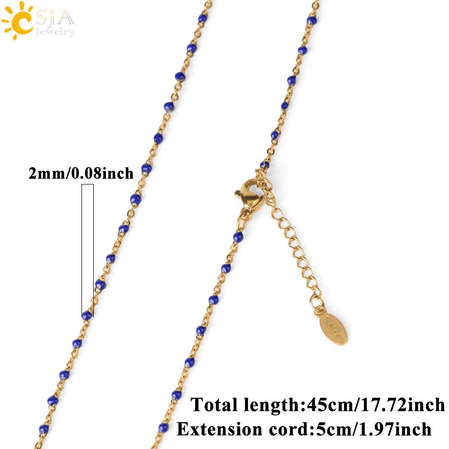 CSJA złoty kolor cienkie bransoletki ze stali nierdzewnej naszyjniki dla kobiet zestawy biżuterii 2020 bijoux górnik Acier Inoxydable Femme S739