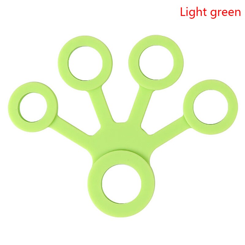 Silicone Hand Expander Finger Hand Grip Finger Training Stretcher Trainer Strength Resistance Bands Wrist Exercise Fitness: Beige