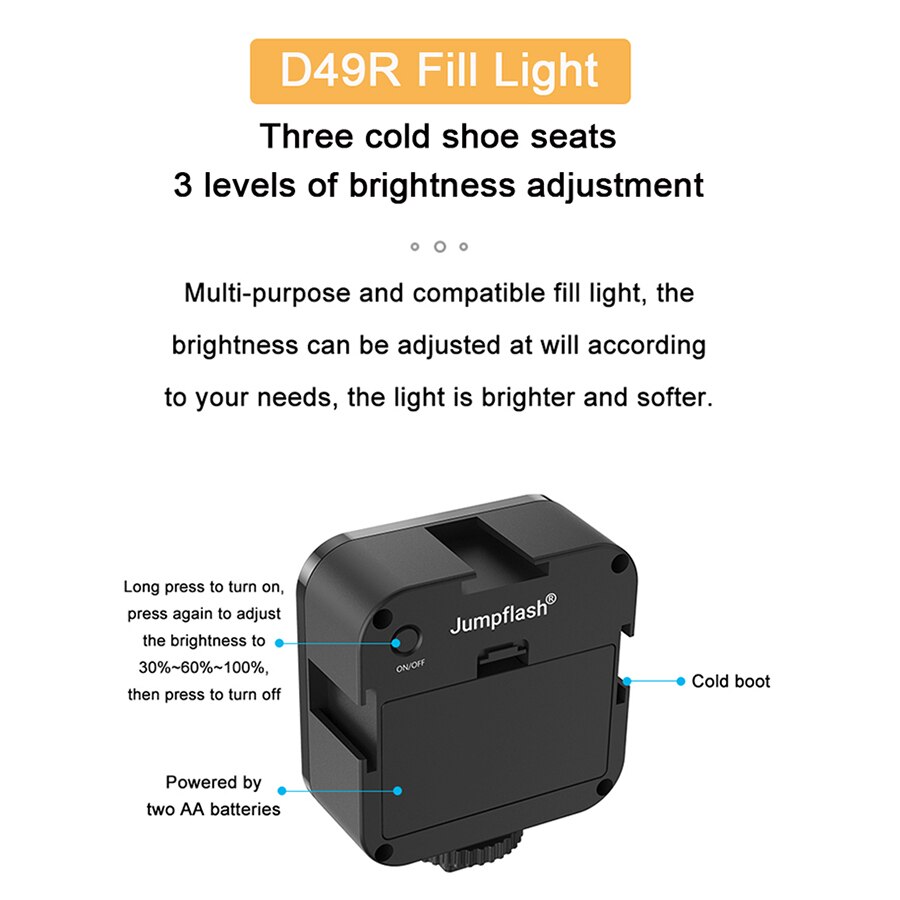 Jumpflash Vlog Shooting Kits Studio Photography Suit Selfie Broadcast With Microphone LED Fill Light Tripod For Digital Camera