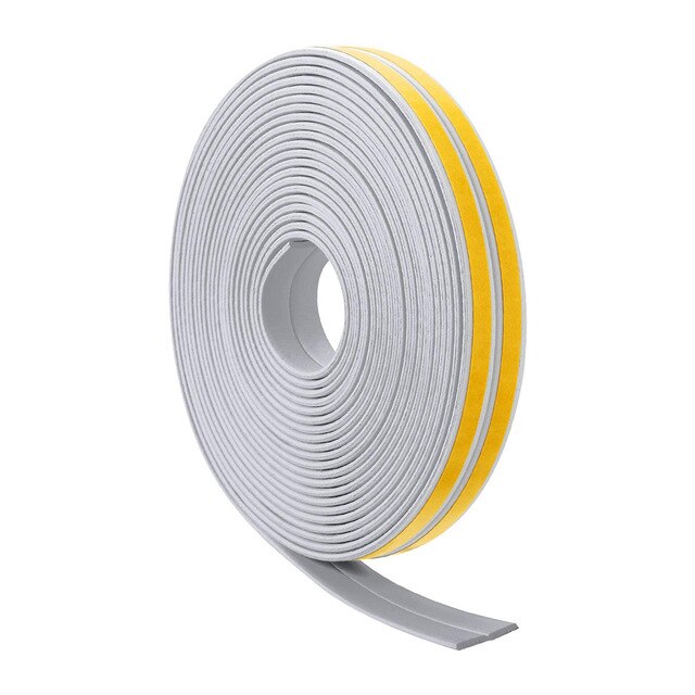 Insulation Meter Foam Seal Strip Door Window Foam Tape EPDM Rubber PVC: Grey
