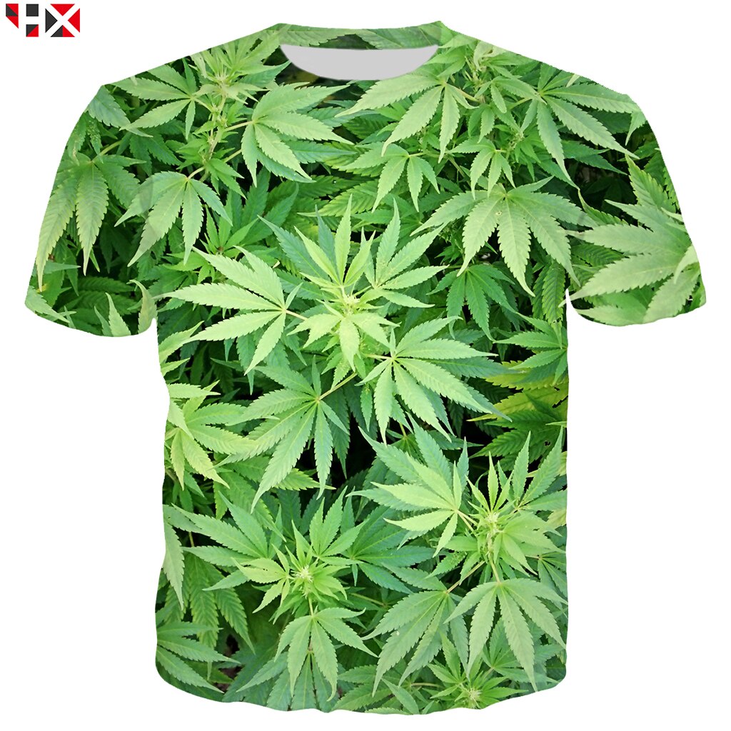 Plant Leaves T Shirt Men/women 3D Printed T-shirts Short Sleeve Harajuku Style T Shirt Streetwear Summer Tops S78