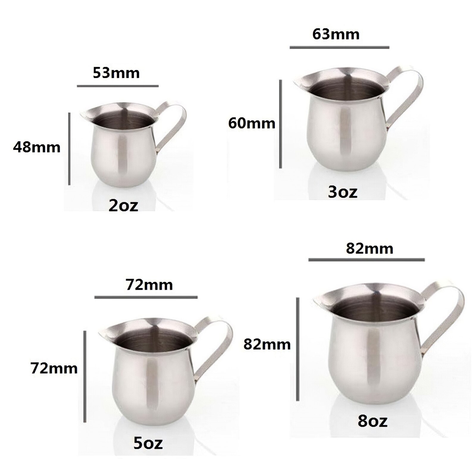 Stainless Steel Milk Cup Pointed Mouth Milkshake Cup For Home Office Restaurant Stainless Steel