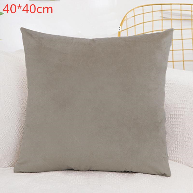 Pudebetræk sofa dekorative puder betræk plys pudebetræk til stue bil dekoration 43*43cm boligindretning: 9