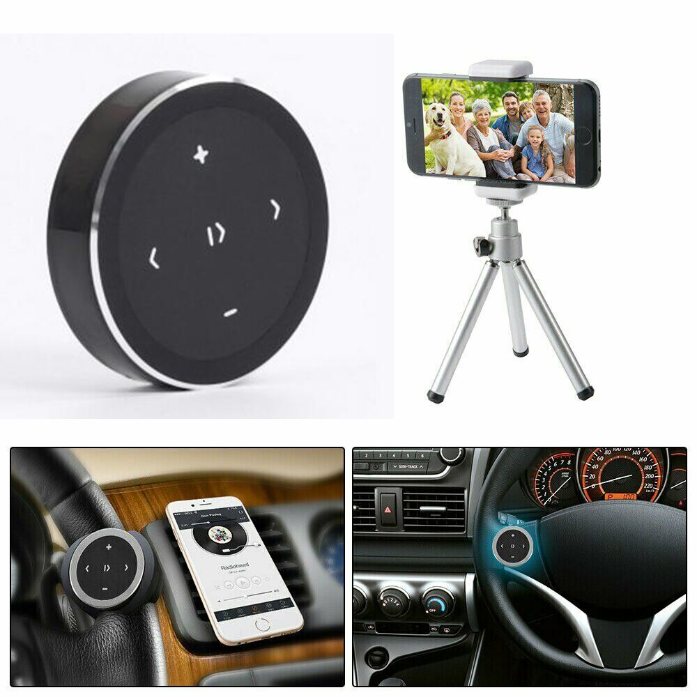 Portable Wireless Bluetooth Media Button Hands-Free Smart Remote Control Selfie Siri Music For IPhone Android IOS