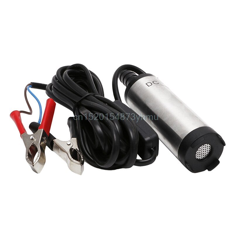 DC12V 12L Per Minute 38mm Stainless Steel Submersible Diesel Fuel Water Oil Pump