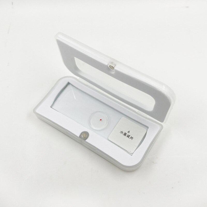 Voorbereid Objectglaasjes Doos Optische Glas Stage Kalibratie Slide Micrometer Plastic Opbergkast Doos Met Spons