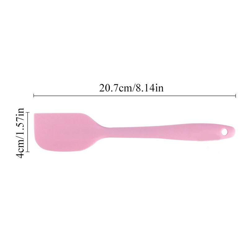 Classic Multicolor Food Grade Non Stick Butter Silicone Spatula Set Cookie Pastry Scraper Cake Baking Spatula Silicone Spatula