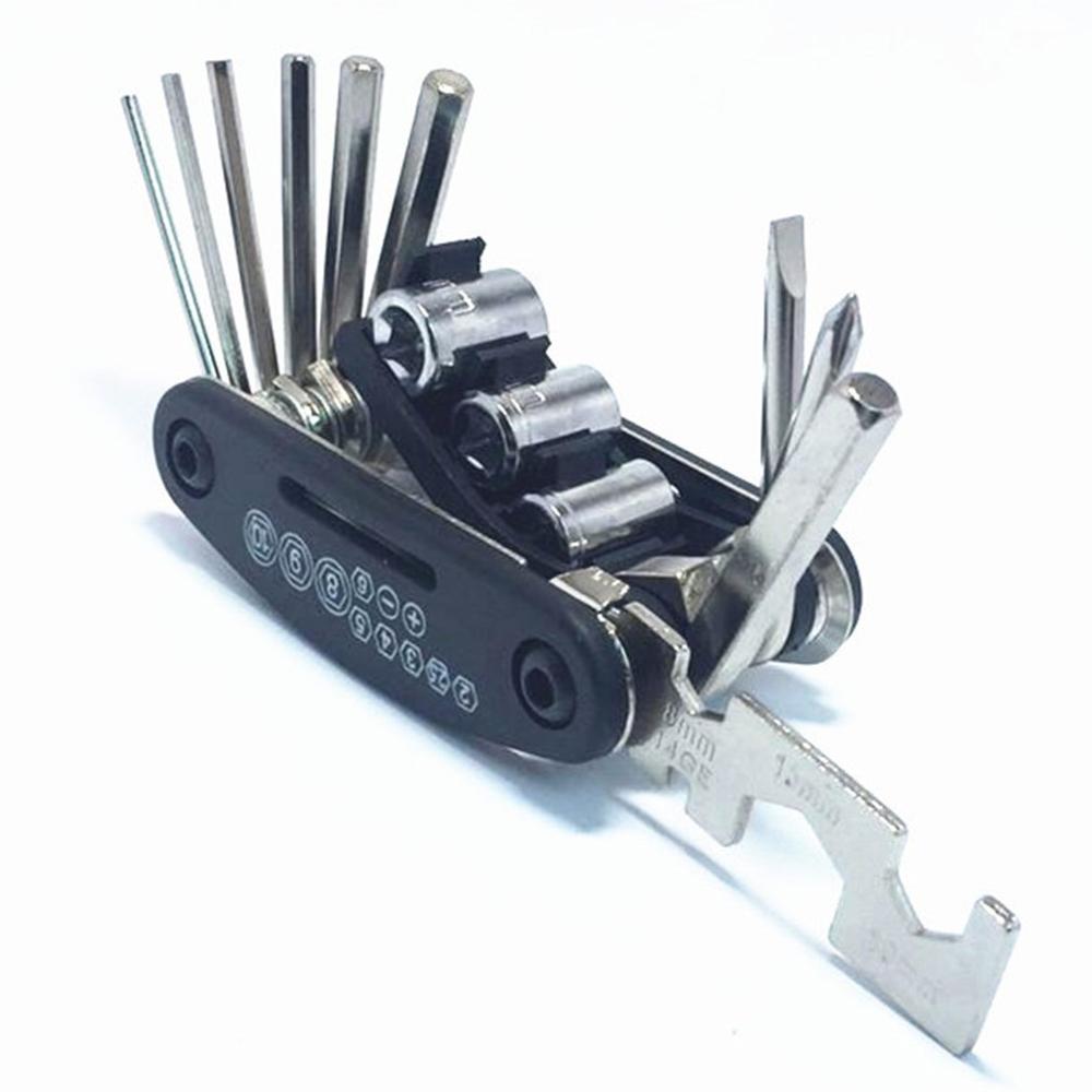 Bicycle Bike Tools Repairing Set 15 In 1 Multifunction Bike Repair Kit Cycle Wrench Screwdriver Chain Carbon Steel Bicycle Tool: Boutique Edition