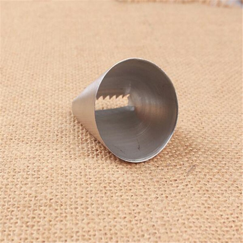 # 3D Icing Piping Nozzle Naadloze Icing Buis Cake Decorating Pastry Tip Tool Basketweave Nozzles Grote 8 Tanden