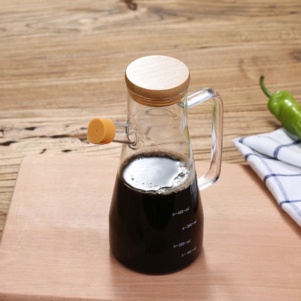 1Pcs Glass Storage Bottles Soy Sauce Container Baking Oil Dispenser Condiment Bottle Oil Bottle Kitchen Tools
