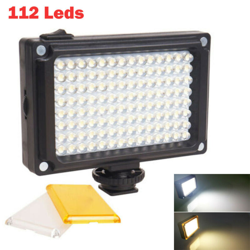 112 Led Video Licht Dimbare Fotografische Lamp Voor Camera Camcorder Studio