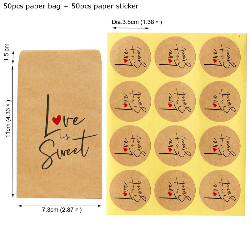 500 stuks 1,0 inch Ronde DIY Handgemaakt Handmade With Love Label Bruiloft Stickers Zelfklevende Sticker Kraft Ronde Etiketten kopen vanaf een prijs van 4.66