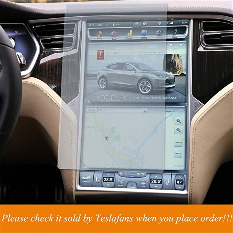 Til tesla model x model s center kontrol touchscreen bil navigation touch screen beskytter 17 tommer beskyttelsesfilm