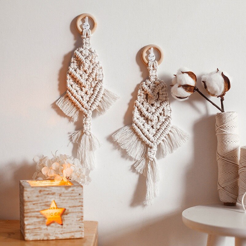 Boêmio chique tapeçaria de parede pendurado decoração do quarto dos miúdos tecido de malha tapeçarias macrame tapeçaria tapeçaria decoração da parede