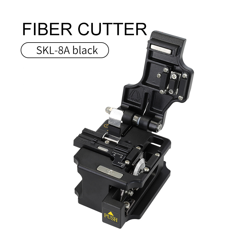 SKL-8A Glasvezel Snijmes Kabel Fiber Cleaver Glasvezel Cutter Melt Fiber Cleaver Kit Fiber Optische: Black