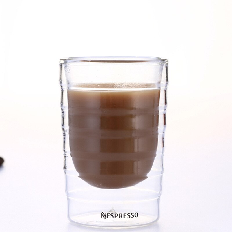 Tasse en verre à café à Double paroi de Nespresso, 85ml 150ml 350ml, après le thé, 1 pièce