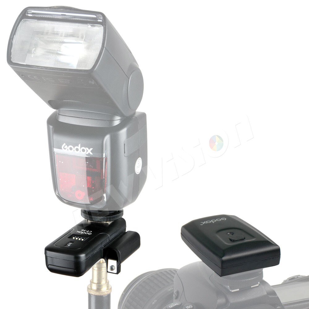 Godox CT-16 16 Channels Wireless Radio Flash Trigger Transmitter + 2x Receiver Set for Canon Nikon Pentax Studio Speedlite Flash