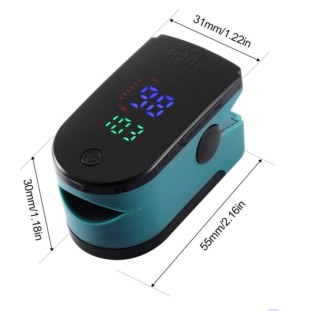 Oximeter Monochrome Digital Pulse Oximeter Saturation Monitors Portable Oxygen Sensor Home Clip Fingertip Oximeter Meter