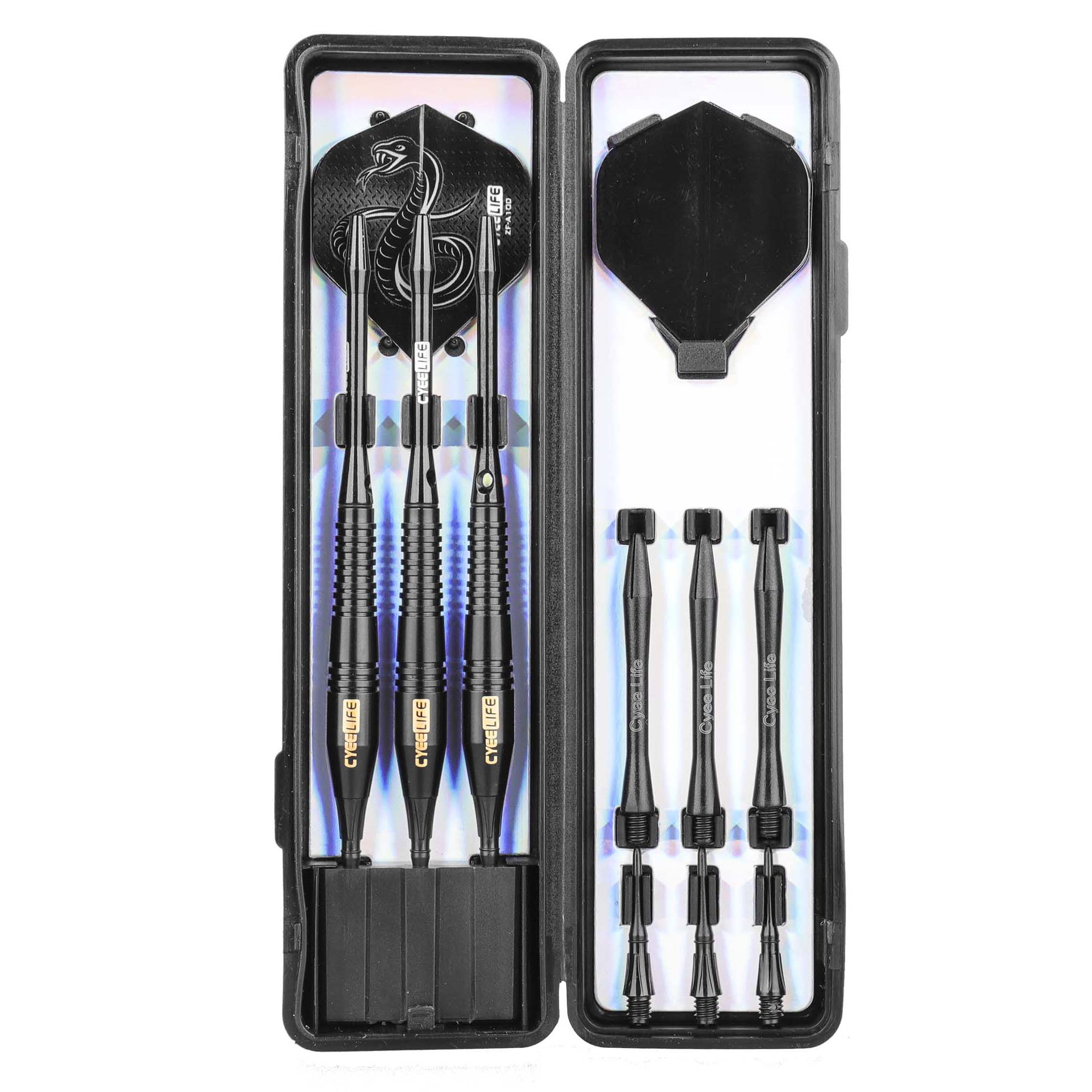 CyeeLife 3pcs/set Safety Soft Dart Indoor Soft Tip Darts Set For Indoor Electronic Dartboard Games Safety Soft Dart: black