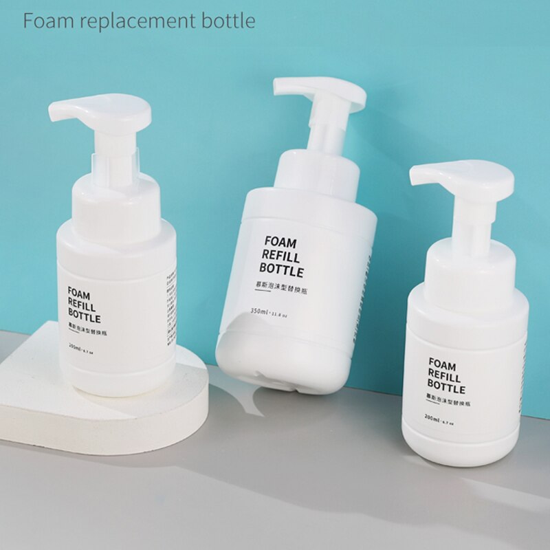Mousse-botella de espuma brillante, botella vacía para Gel de ducha, desinfectante de manos, tipo prensa, champú