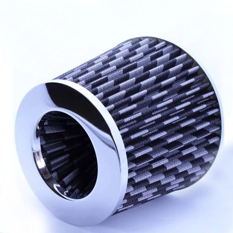 Universal 76mm filter cold air intake air filter cone air intake filter 3'' car breather air intake cleanser filter: Black1