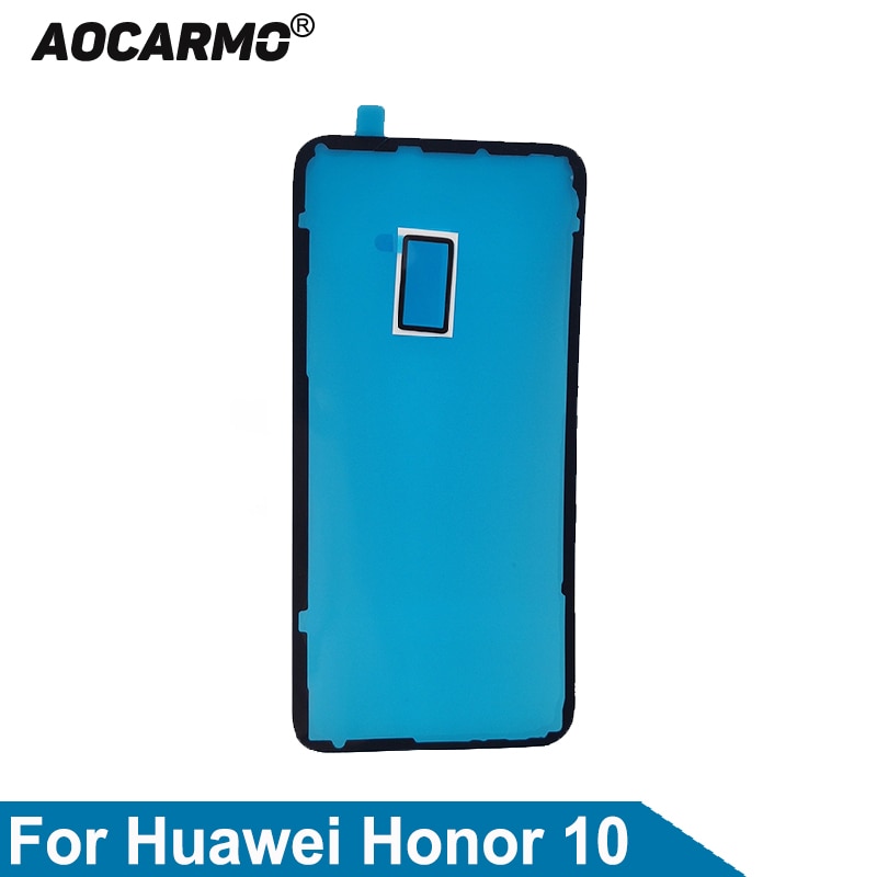 Aocarmo cámara trasera sombreado almohadilla de esponja y Marco trasero cubierta de batería adhesivo puerta trasera pegatina cinta de pegamento para Huawei Honor 10