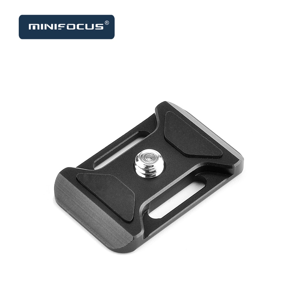 Mini Placa de liberación rápida Universal Ultra delgada de 38mm con orificios para correa de cámara para Arca Swiss cuerda para cámara rótula de cámara abrazadera de bola de trípode