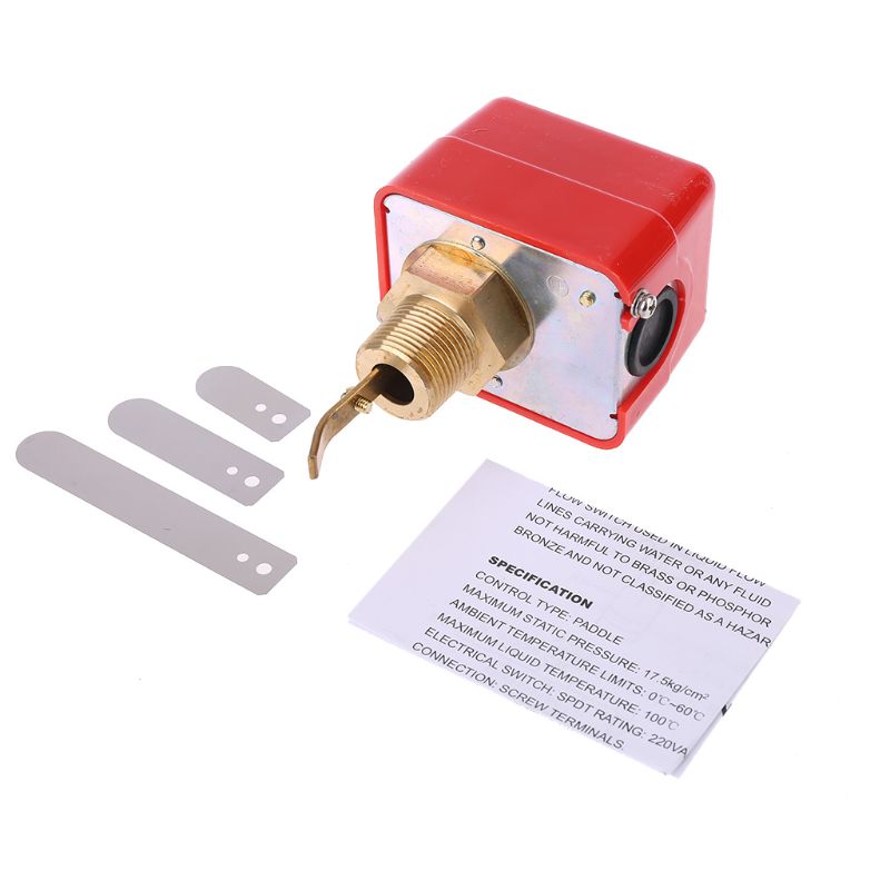 HFS-20/15/25 R3/4 Liquid Water Oil Sensor Control Automatic Paddle Flow Switch 15A 250V IP54