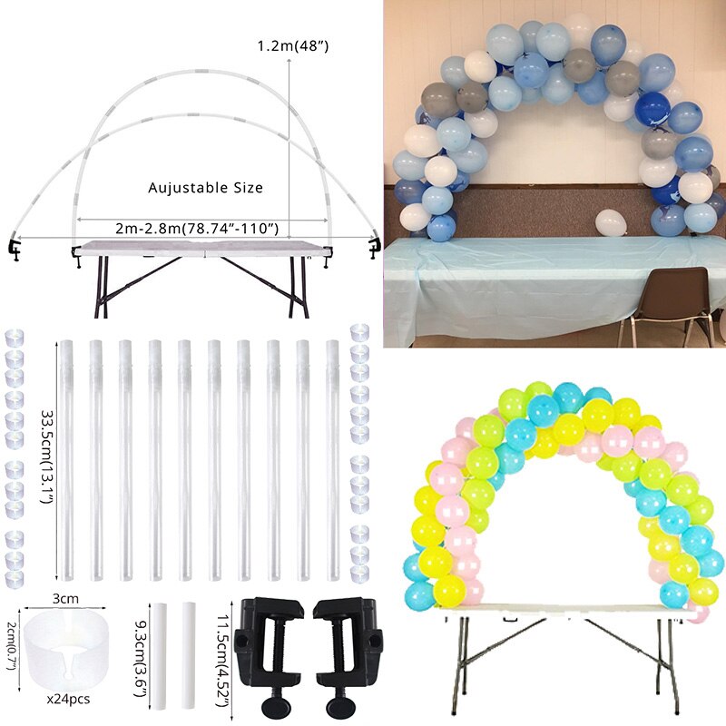 Ballon rond support ballons couronne anneau pour fête d'anniversaire décor fête enfants faveurs bébé douche fournitures décoration de mariage: balloon arch frame