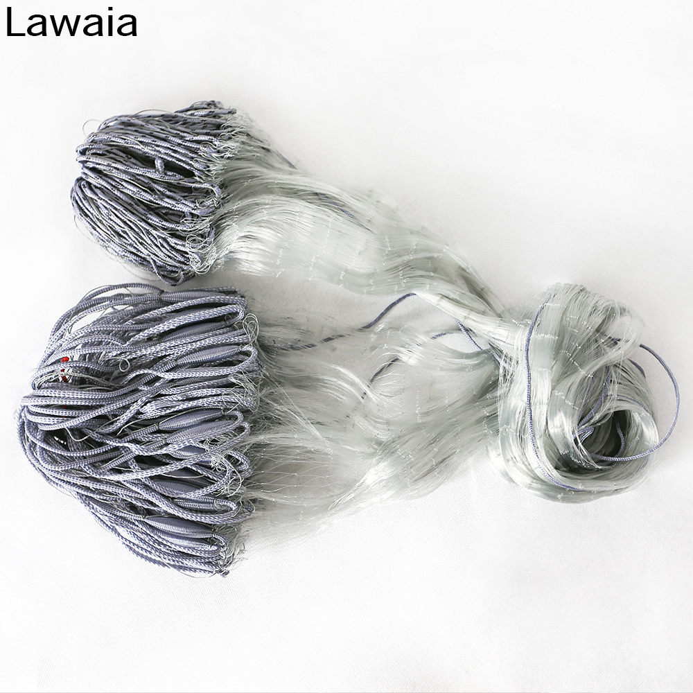 Lawaia Fishing Net Trap Monofilament Cast Network Single Layer Gill Finland Net Hand Throw Small Mesh Catch Fishing Accessory: 25mm