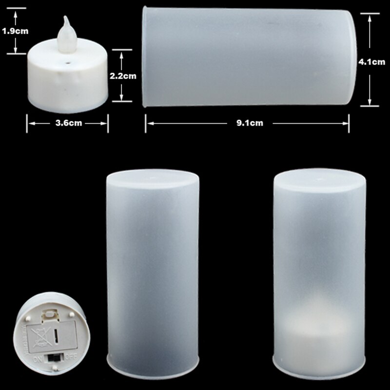 LED électronique changement de couleur scintillement bougie lumière maison fête décor 899