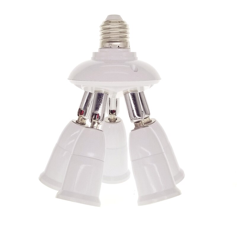 E27 Lamp Bulb Holder Splitter 3/4/5 Heads Lamp Base Adjustable LED Light Bulb Holder Adapter Converter Socket