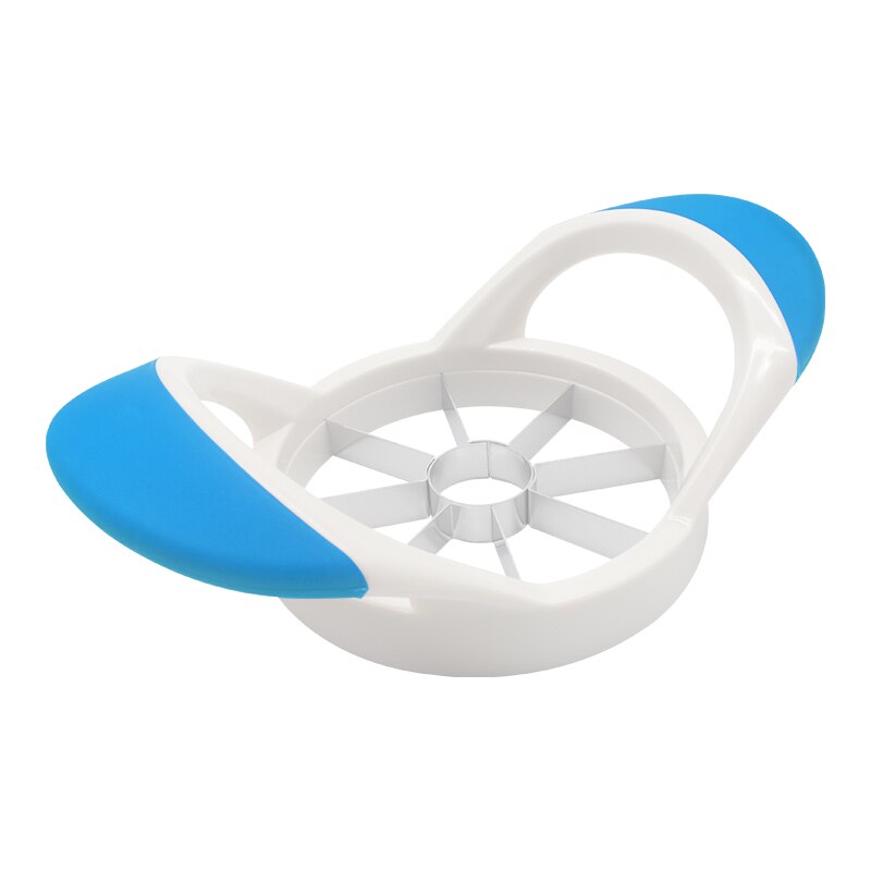 Trancheuse à 8 lames en acier inoxydable pour fruits, trancheur de pommes et poires, séparateur de fruits, Gadget de cuisine: Apple Slicer Blue