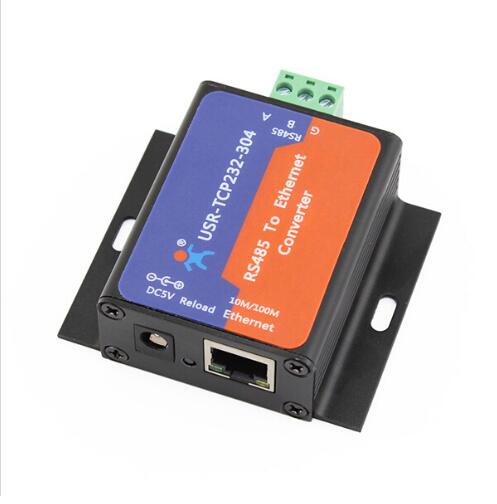 USR-TCP232-304 Serial RS485 to TCP/IP Ethernet Server Converter Module with Built-in Webpage DHCP/DNS Supported