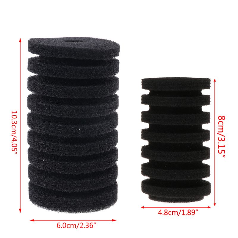 Akvarie filter svamp til qs filter akvarium luftpumpe biokemisk udskiftning  e15b